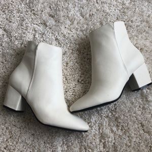 White Ankle Boots
